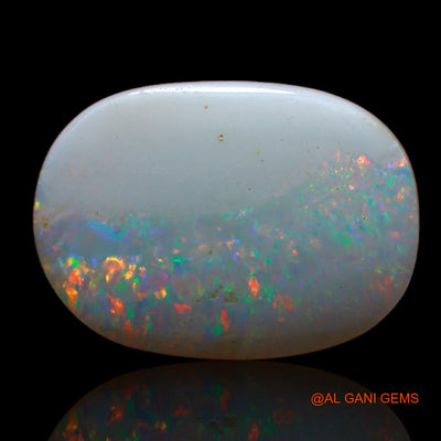 Natural Untreated Fire Opal Loose Gemstone Oval Cabochon From Australia 4.00 Cts 18x13x3 mm AB-666