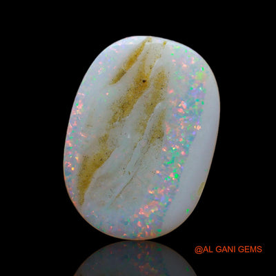 Natural Untreated Fire Opal Loose Gemstone Oval Cabochon From Australia 4.00 Cts 18x13x3 mm AB-666