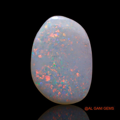 3.00 Cts Natural Australian Fire Opal Loose Gemstone Fancy Cabochon 18x12x2 mm AB-668