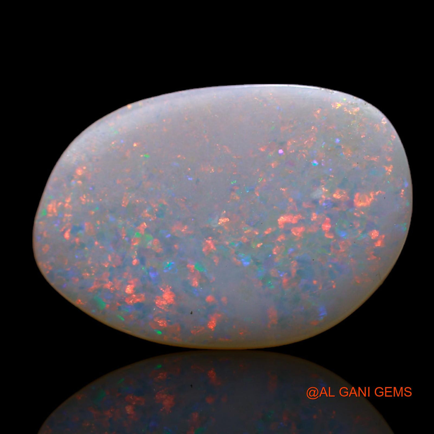 3.00 Cts Natural Australian Fire Opal Loose Gemstone Fancy Cabochon 18x12x2 mm AB-668