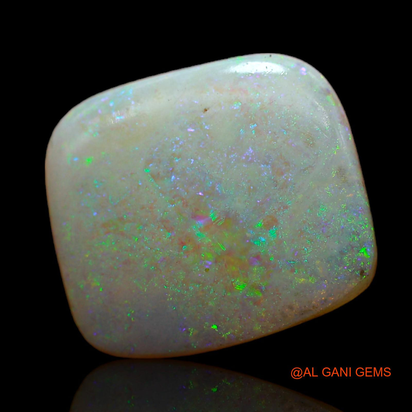 5.00 Cts Natural Australian Fire Opal Loose Gemstone Square Cabochon 15x13x3 mm AB-669