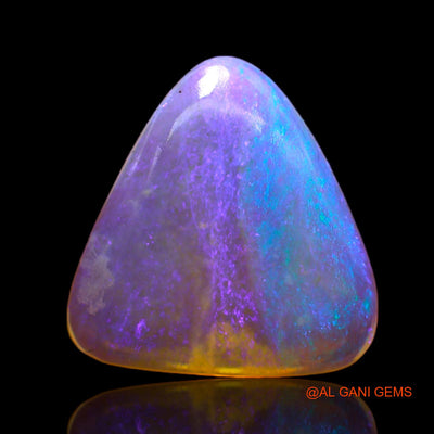 5.00 Cts Natural Australian Fire Opal Loose Gemstone Trillion Cabochon 15x15x3 mm AB-670