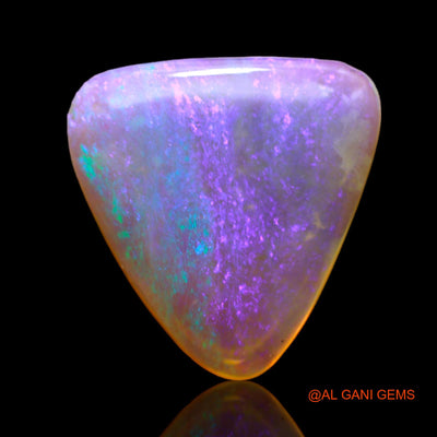 5.00 Cts Natural Australian Fire Opal Loose Gemstone Trillion Cabochon 15x15x3 mm AB-670