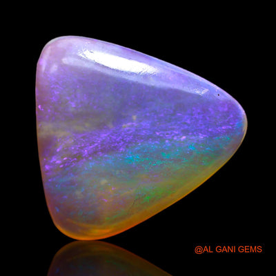 5.00 Cts Natural Australian Fire Opal Loose Gemstone Trillion Cabochon 15x15x3 mm AB-670
