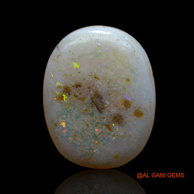 7.00 Cts Natural Australian Fire Opal Loose Gemstone Oval Cabochon 20x15x3 mm AB-671