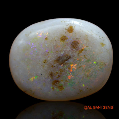 7.00 Cts Natural Australian Fire Opal Loose Gemstone Oval Cabochon 20x15x3 mm AB-671