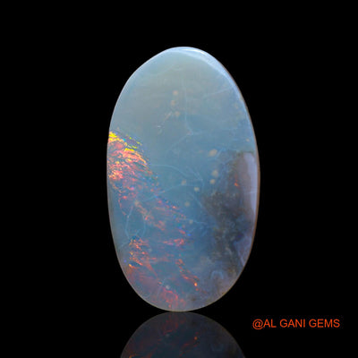 6.00 Cts Natural Australian Fire Opal Fancy Cabochon Loose Gemstone For Jewelry 21x12x3 mm AB-673