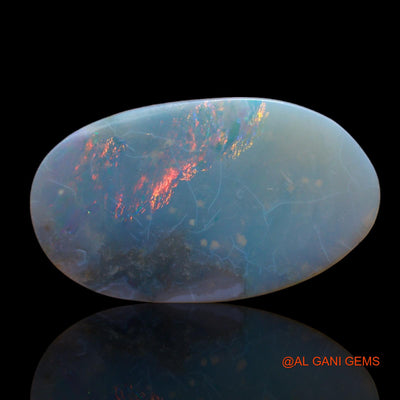 6.00 Cts Natural Australian Fire Opal Fancy Cabochon Loose Gemstone For Jewelry 21x12x3 mm AB-673