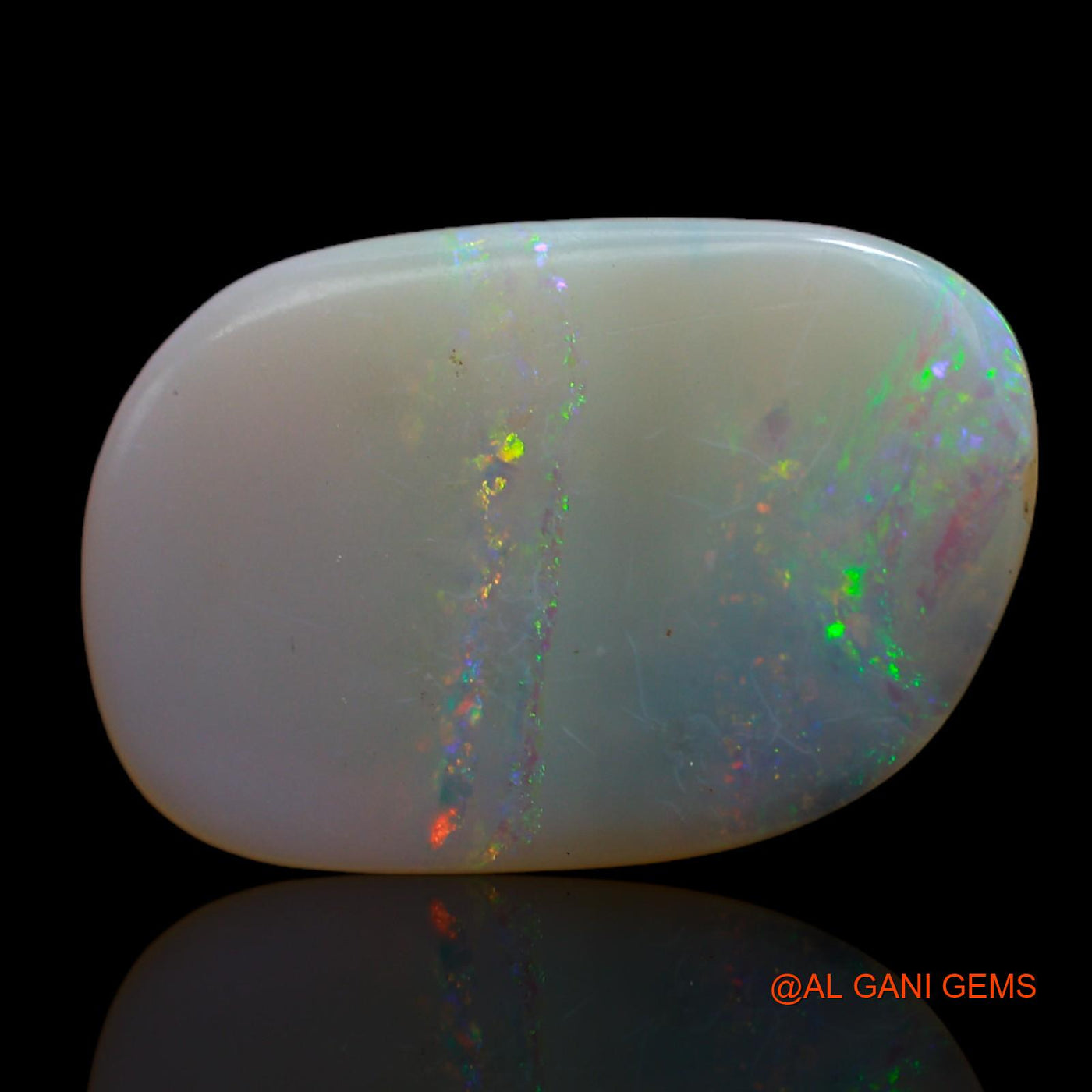 5.00 Cts Natural Australian Fire Opal Loose Gemstone Oval Cabochon 20x13x3 mm AB-674