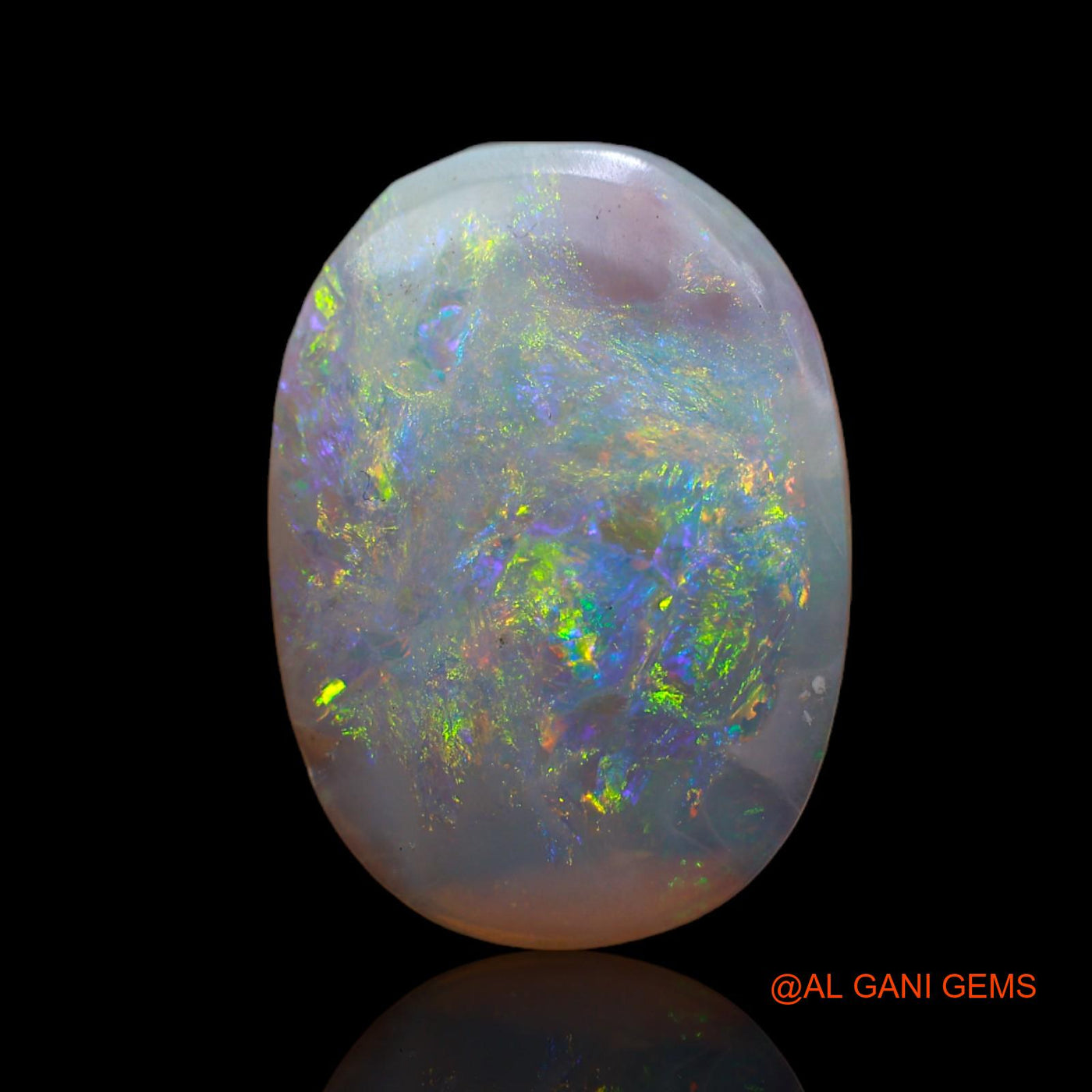 3.00 Cts Natural Australian Fire Opal Loose Gemstone Fancy Cabochon 18x13x2 mm AB-677