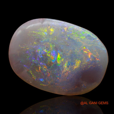 3.00 Cts Natural Australian Fire Opal Loose Gemstone Fancy Cabochon 18x13x2 mm AB-677