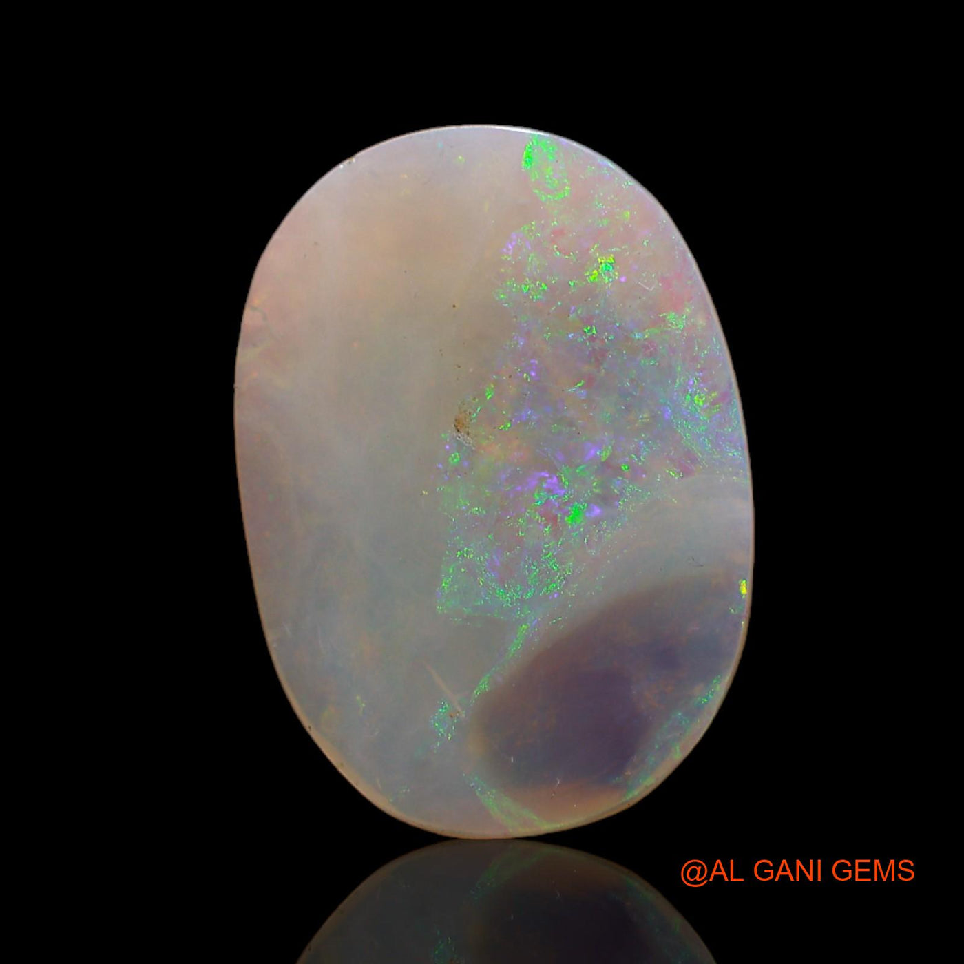 3.00 Cts Natural Australian Fire Opal Loose Gemstone Fancy Cabochon 18x13x2 mm AB-677