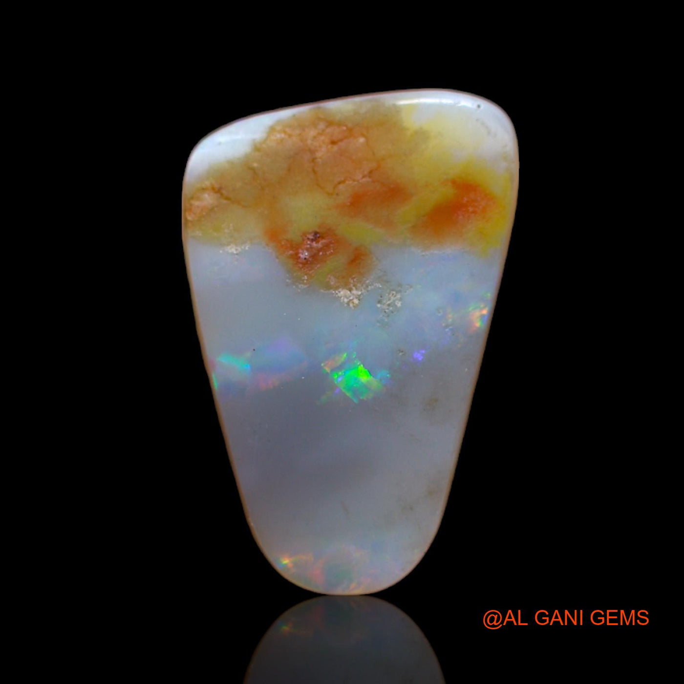 3.00 Cts Natural Australian Fire Opal Loose Gemstone Oval Cabochon 19x13x2 mm AB-678