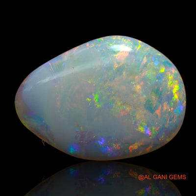 5.00 Cts Unheated Australian Fire Opal Loose Gemstone Fancy Cabochon Natural 19x14x3 mm AB-67