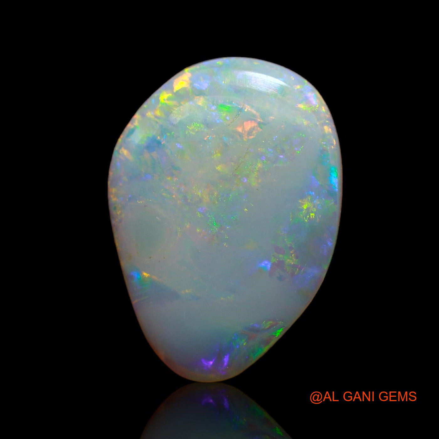 5.00 Cts Unheated Australian Fire Opal Loose Gemstone Fancy Cabochon Natural 19x14x3 mm AB-67