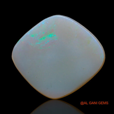 4.00 Cts Natural Australian Fire Opal Loose Gemstone Fancy Cabochon 15x15x2 mm AB-680