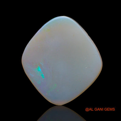 4.00 Cts Natural Australian Fire Opal Loose Gemstone Fancy Cabochon 15x15x2 mm AB-680