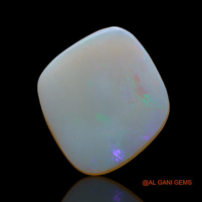 4.00 Cts Natural Australian Fire Opal Loose Gemstone Fancy Cabochon 15x15x2 mm AB-680