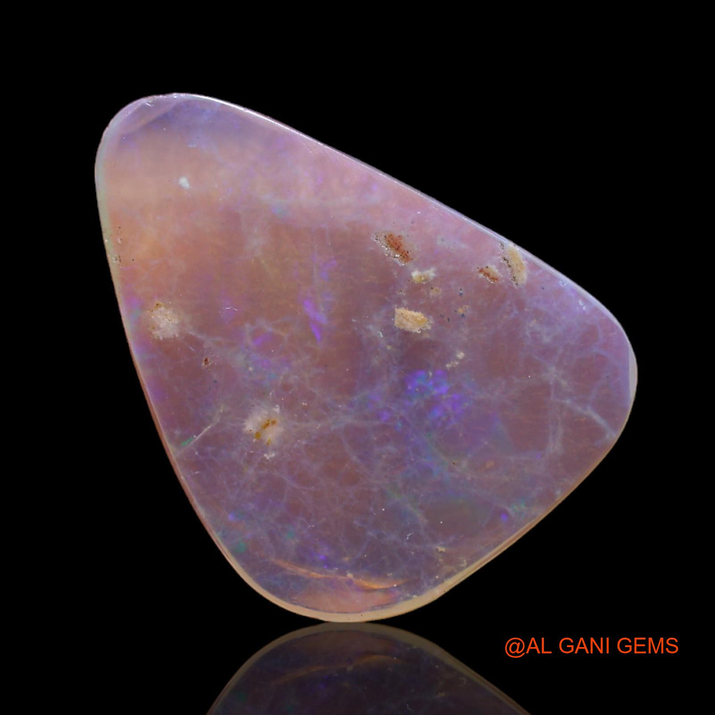 4.00 Cts Natural Australian Fire Opal Fancy Cabochon Loose Gemstone For Jewelry 21x15x2 mm AB-681