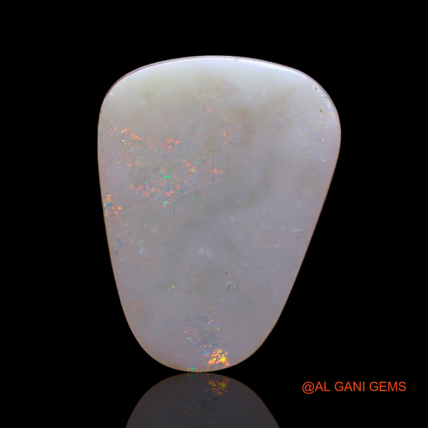 Natural Untreated Fire Opal Loose Gemstone Fancy Cabochon From Australia 4.00 Cts 19x14x4 mm AB-682
