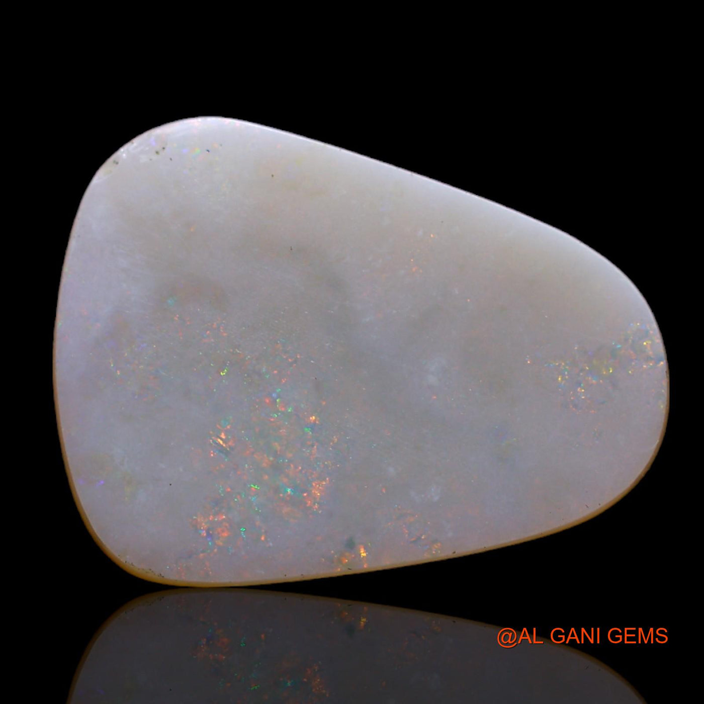 Natural Untreated Fire Opal Loose Gemstone Fancy Cabochon From Australia 4.00 Cts 19x14x4 mm AB-682