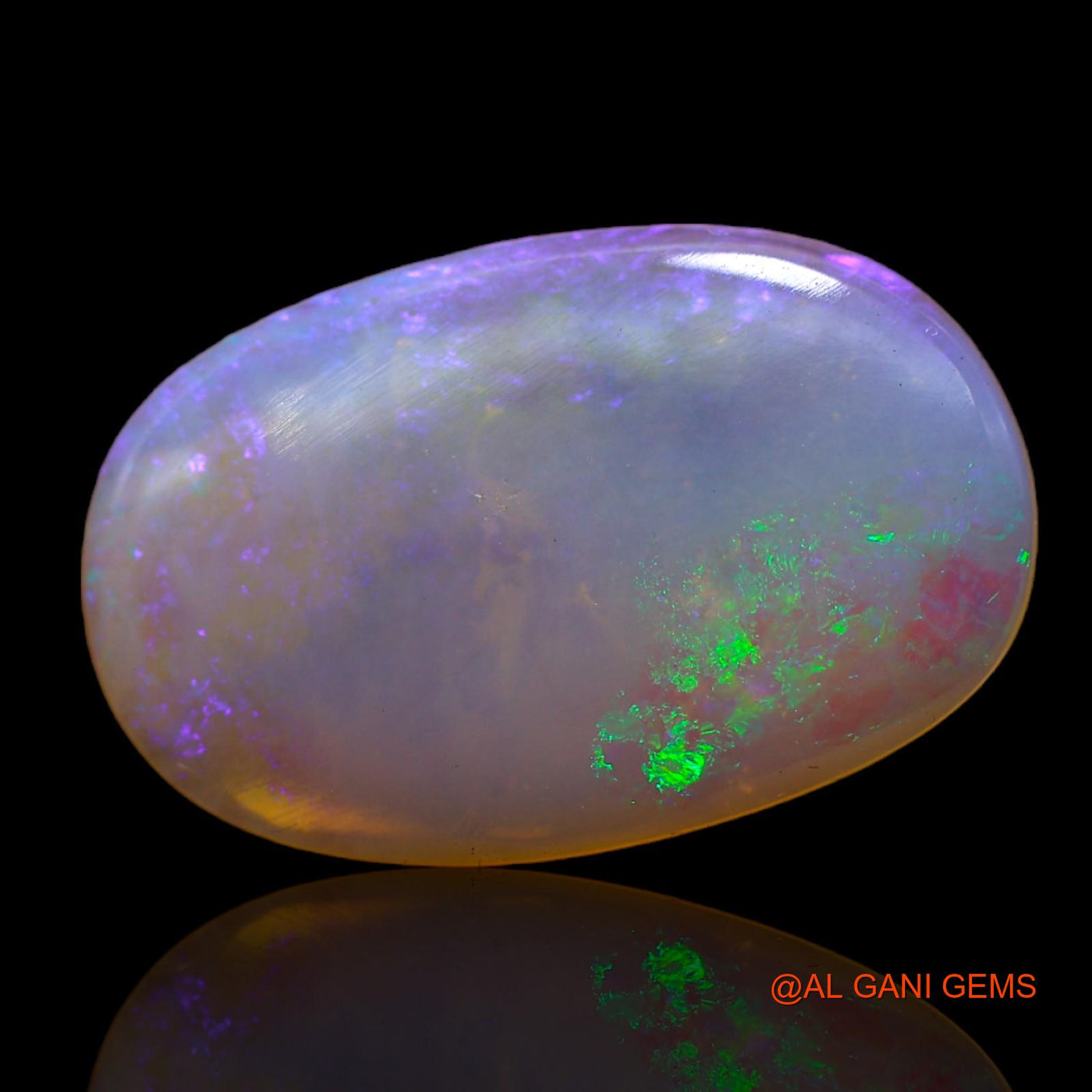 5.00 Cts Natural Australian Fire Opal Loose Gemstone Oval Cabochon 20x13x3 mm AB-683