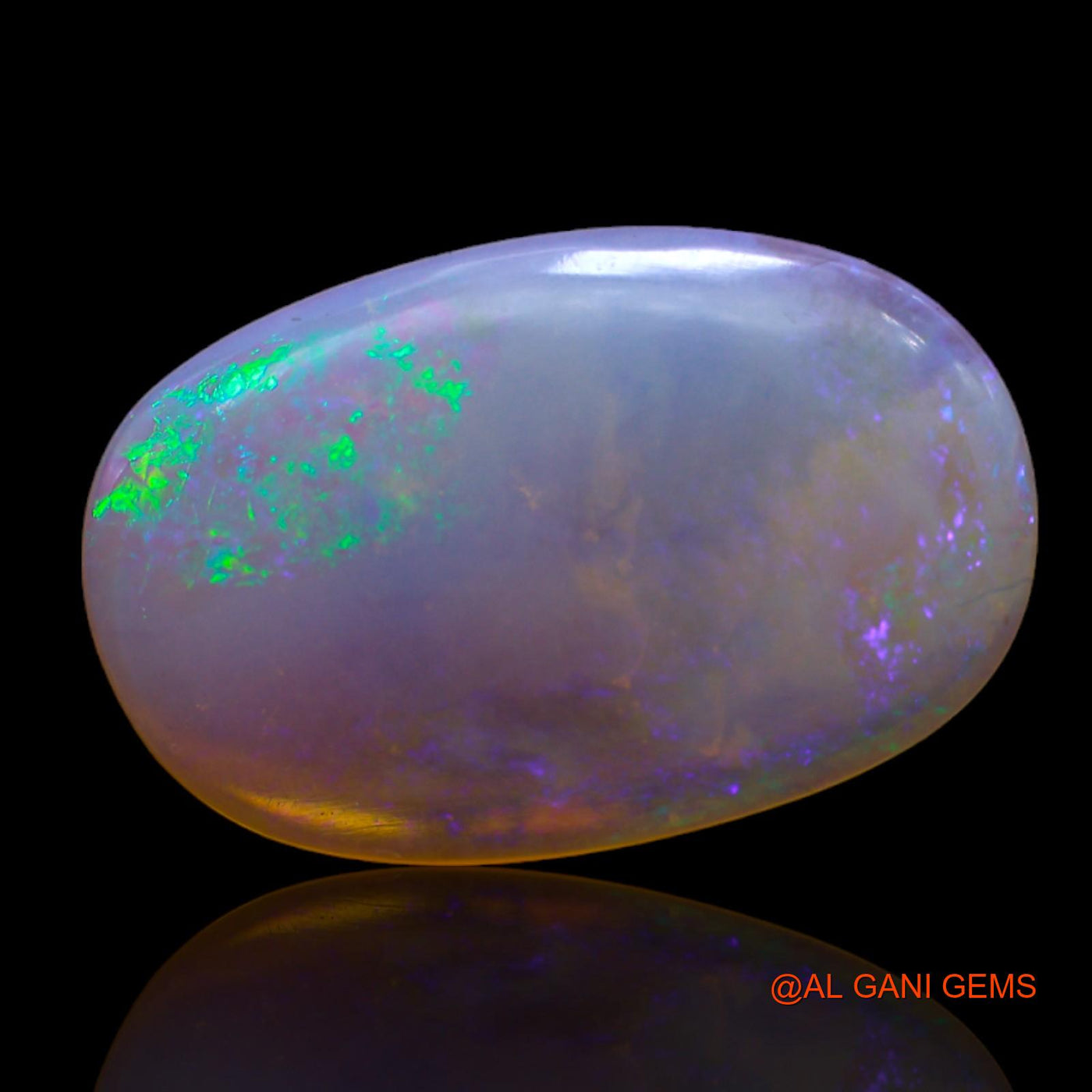 5.00 Cts Natural Australian Fire Opal Loose Gemstone Oval Cabochon 20x13x3 mm AB-683