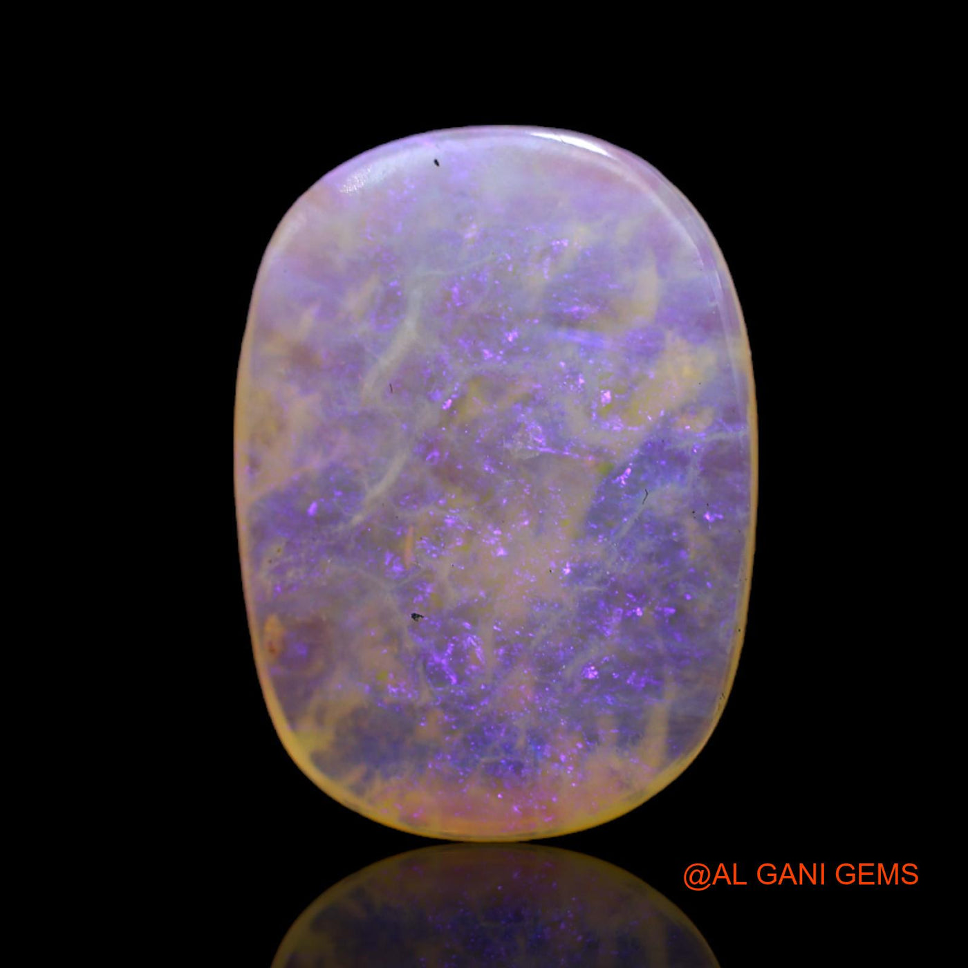 5.00 Cts Natural Australian Fire Opal Oval Cabochon Loose Gemstone For Jewelry 17x13x3 mm AB-686