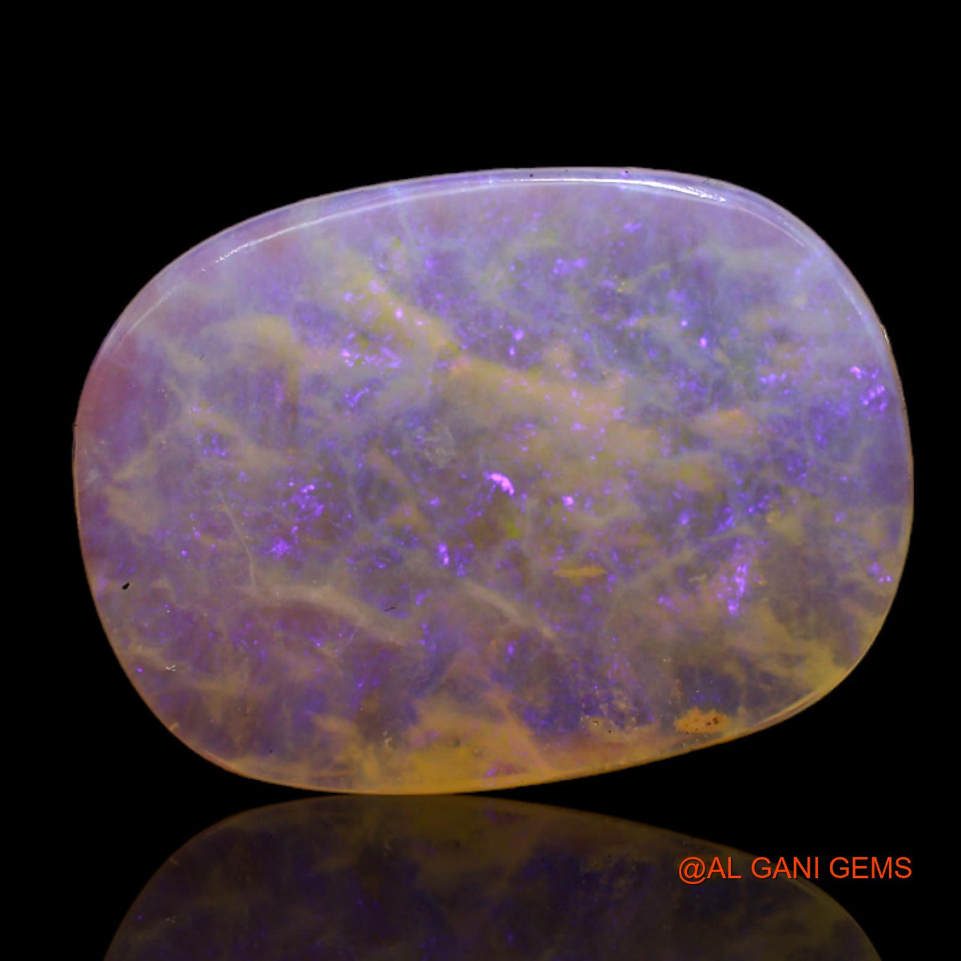 5.00 Cts Natural Australian Fire Opal Oval Cabochon Loose Gemstone For Jewelry 17x13x3 mm AB-686