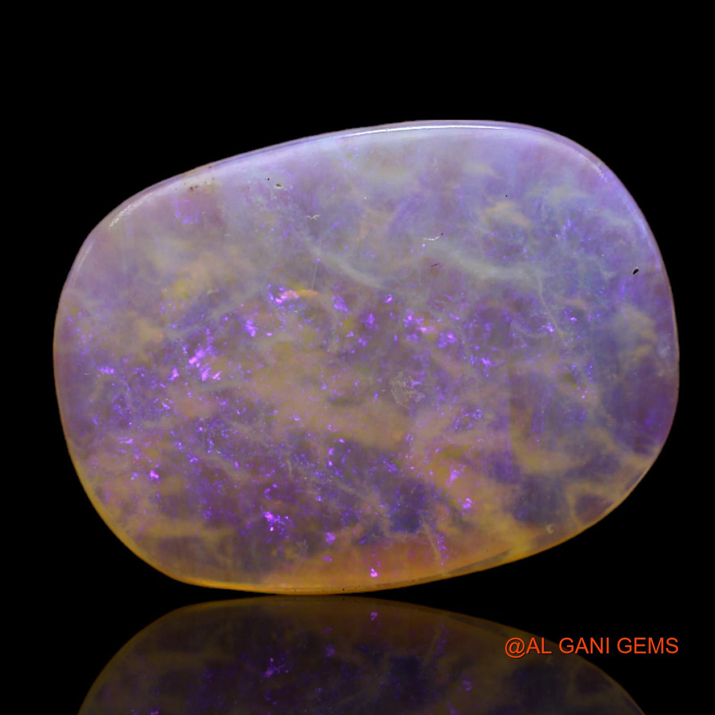 5.00 Cts Natural Australian Fire Opal Oval Cabochon Loose Gemstone For Jewelry 17x13x3 mm AB-686
