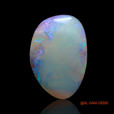 3.00 Cts Unheated Australian Fire Opal Loose Gemstone Fancy Cabochon Natural 18x12x2 mm AB-688