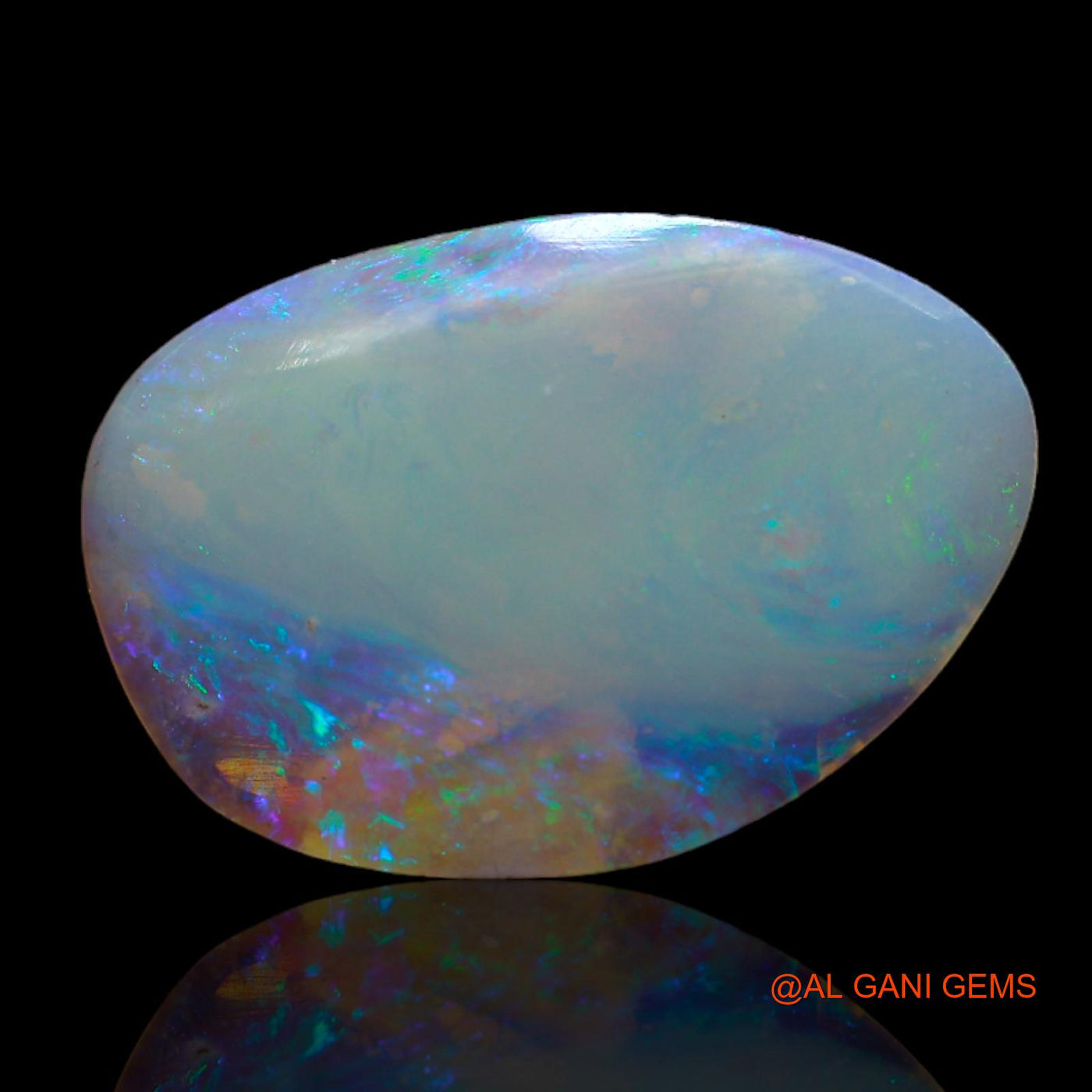 3.00 Cts Unheated Australian Fire Opal Loose Gemstone Fancy Cabochon Natural 18x12x2 mm AB-688
