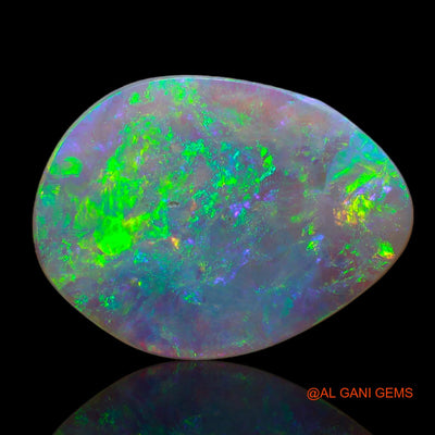 3.00 Cts Unheated Australian Fire Opal Loose Gemstone Fancy Cabochon Natural 18x14x2 mm AB-689