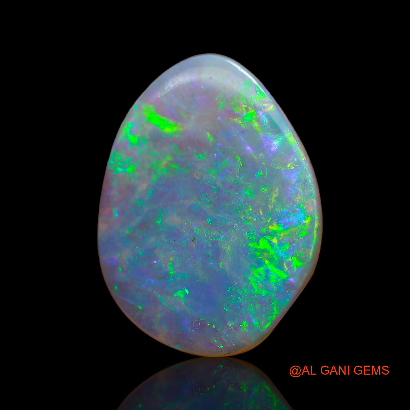 3.00 Cts Unheated Australian Fire Opal Loose Gemstone Fancy Cabochon Natural 18x14x2 mm AB-689
