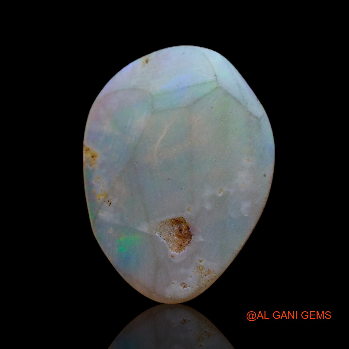 3.00 Cts Unheated Australian Fire Opal Loose Gemstone Fancy Cabochon Natural 18x14x2 mm AB-689