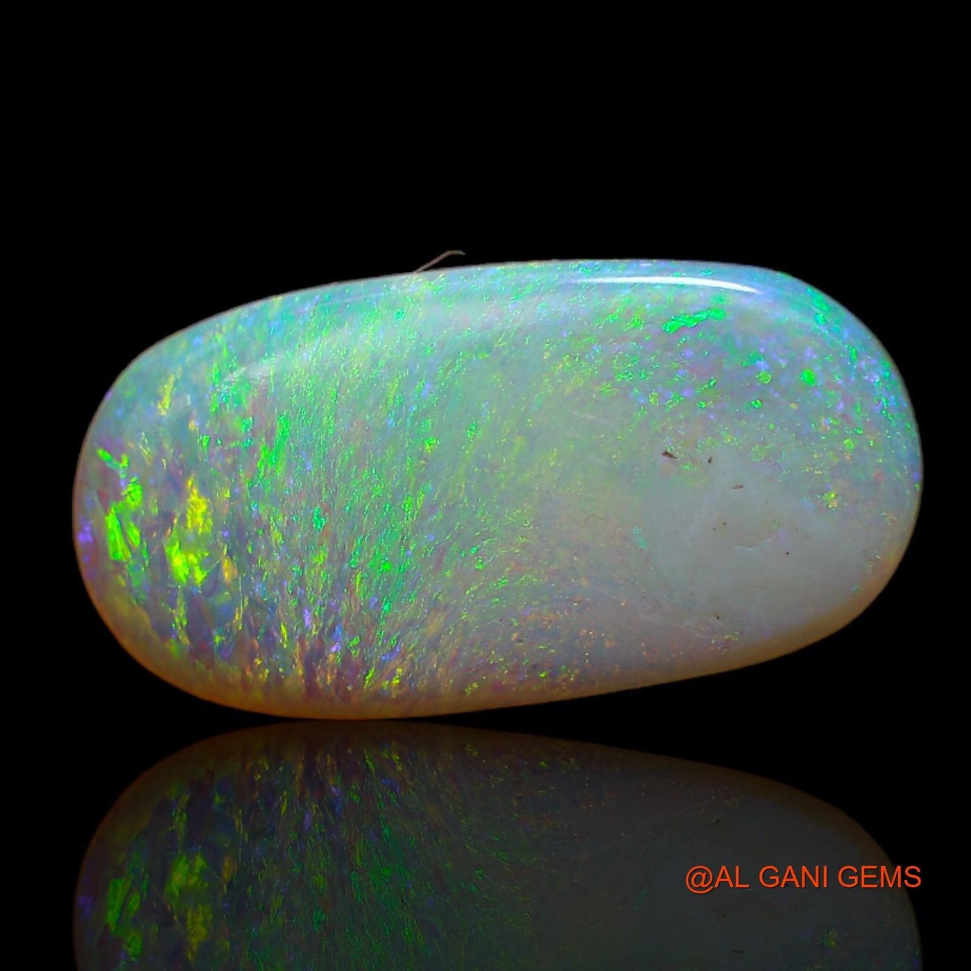 Natural Untreated Fire Opal Loose Gemstone Oval Cabochon From Australia 4.85 Cts 19x10x3 mm AB-68