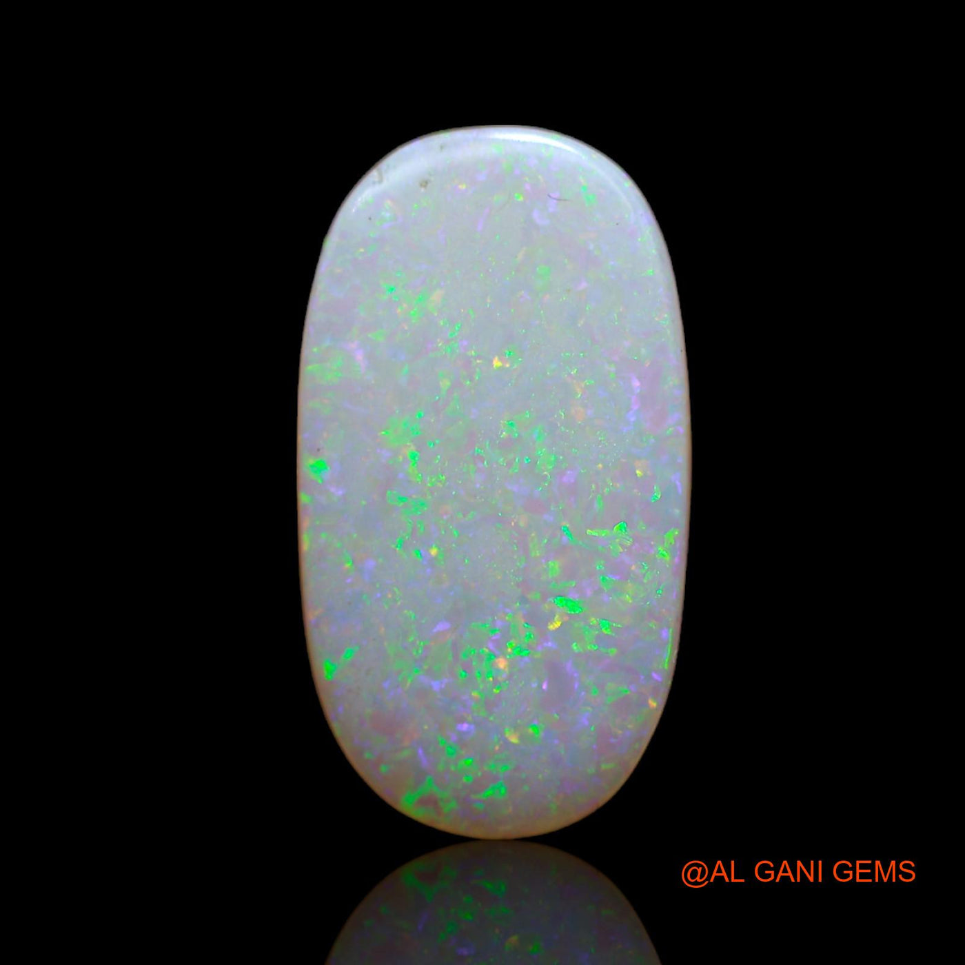 3.80 Cts Unheated Australian Fire Opal Loose Gemstone Oval Cabochon Natural 19x10x2 mm AB-692