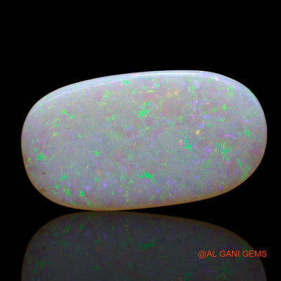 3.80 Cts Unheated Australian Fire Opal Loose Gemstone Oval Cabochon Natural 19x10x2 mm AB-692