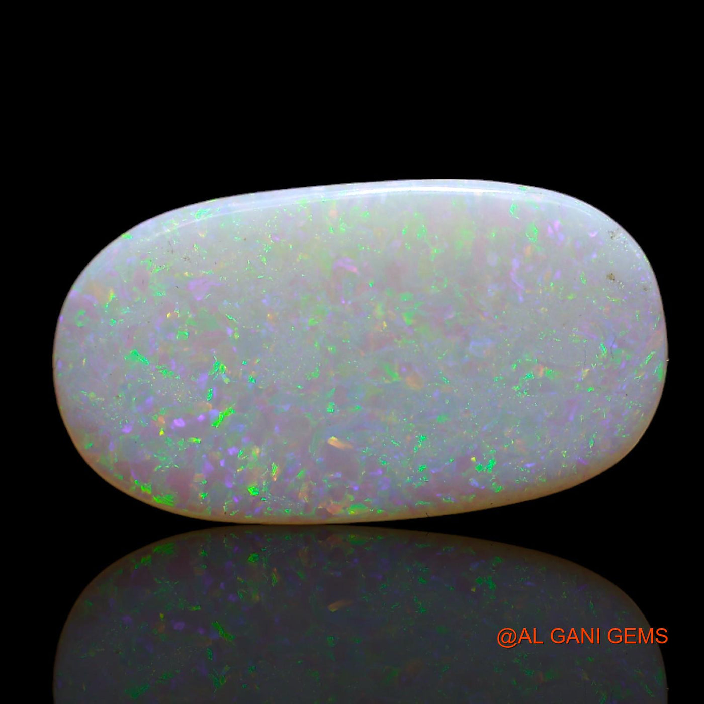 3.80 Cts Unheated Australian Fire Opal Loose Gemstone Oval Cabochon Natural 19x10x2 mm AB-692