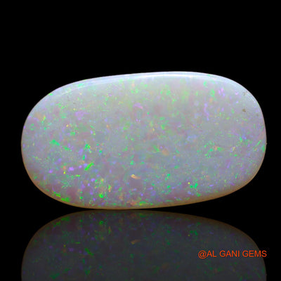 3.80 Cts Unheated Australian Fire Opal Loose Gemstone Oval Cabochon Natural 19x10x2 mm AB-692