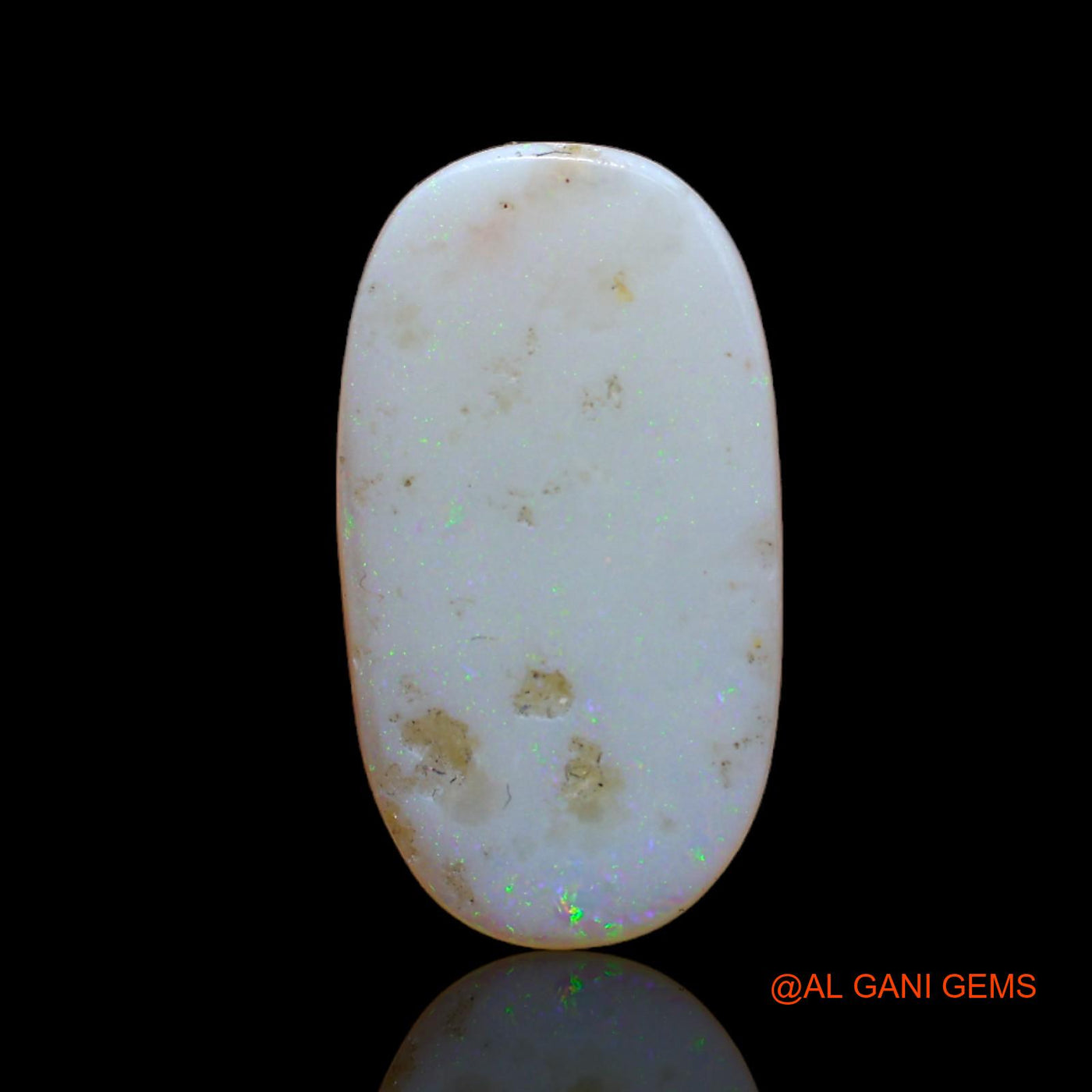 3.80 Cts Unheated Australian Fire Opal Loose Gemstone Oval Cabochon Natural 19x10x2 mm AB-692