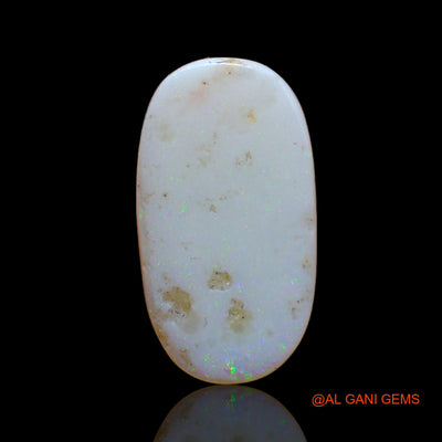 3.80 Cts Unheated Australian Fire Opal Loose Gemstone Oval Cabochon Natural 19x10x2 mm AB-692
