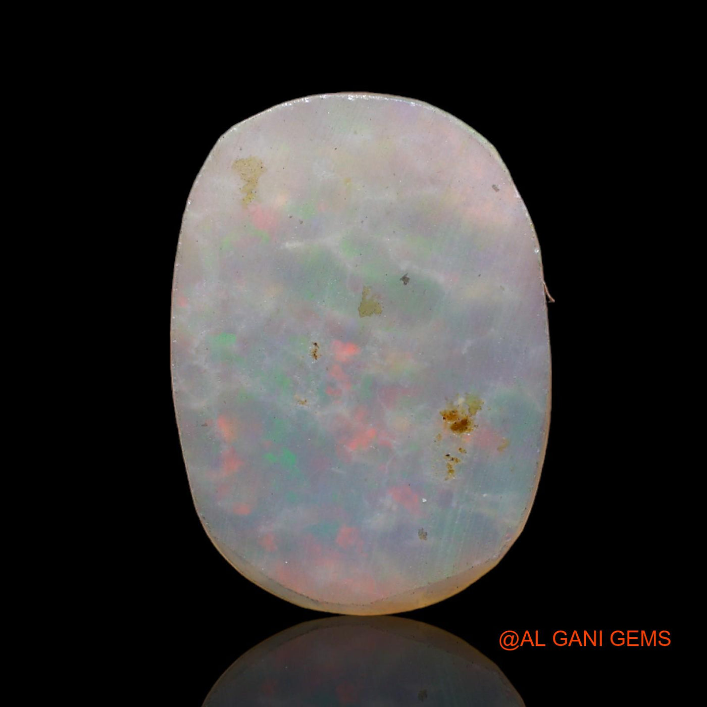 Natural Fire Opal Gemstone 3.80 Cts Loose Oval Cabochon From Australia 18x13x2 mm AB-694