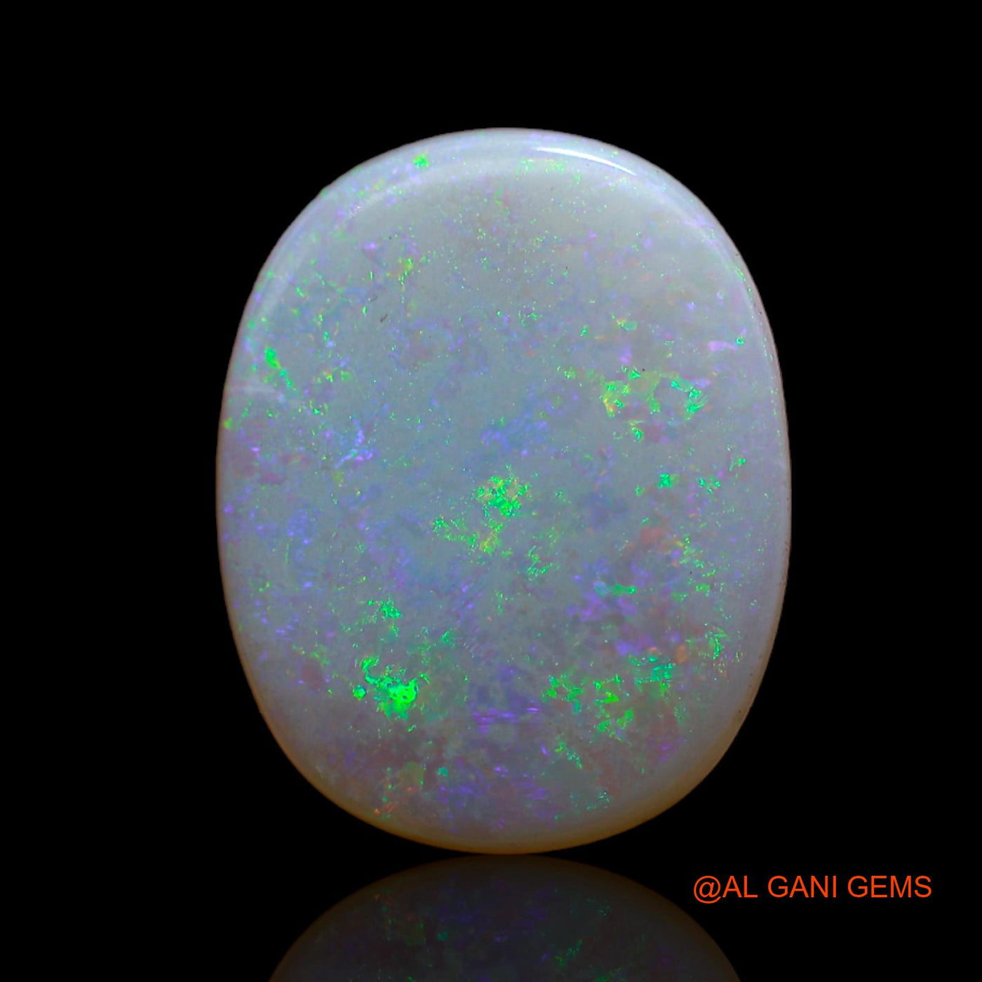 Natural Fire Opal Gemstone 5.40 Cts Loose Oval Cabochon From Australia 16x13x3 mm AB-695