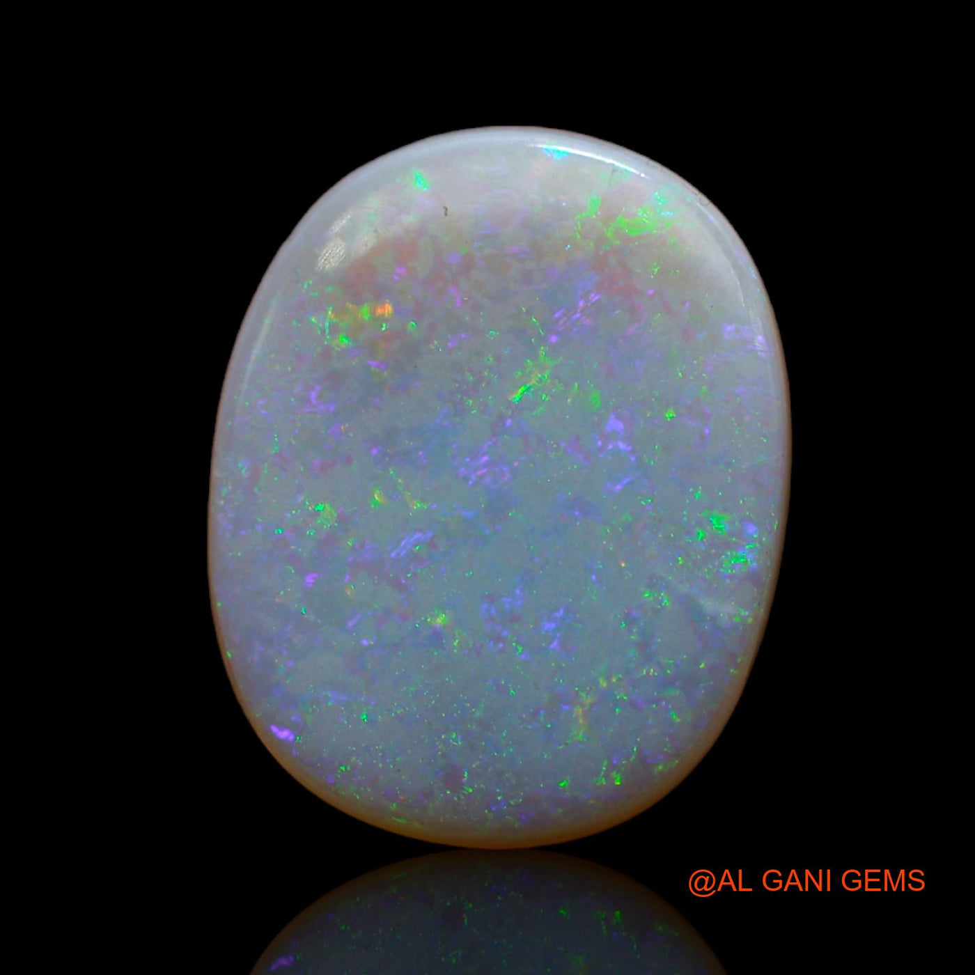 Natural Fire Opal Gemstone 5.40 Cts Loose Oval Cabochon From Australia 16x13x3 mm AB-695