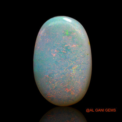 Natural Untreated Fire Opal Loose Gemstone Oval Cabochon From Australia 7.70 Cts 17x11x5 mm AB-696