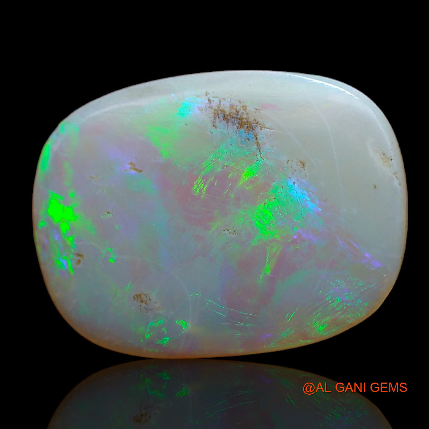 3.60 Cts Natural Australian Fire Opal Loose Gemstone Oval Cabochon 16x12x2 mm AB-697