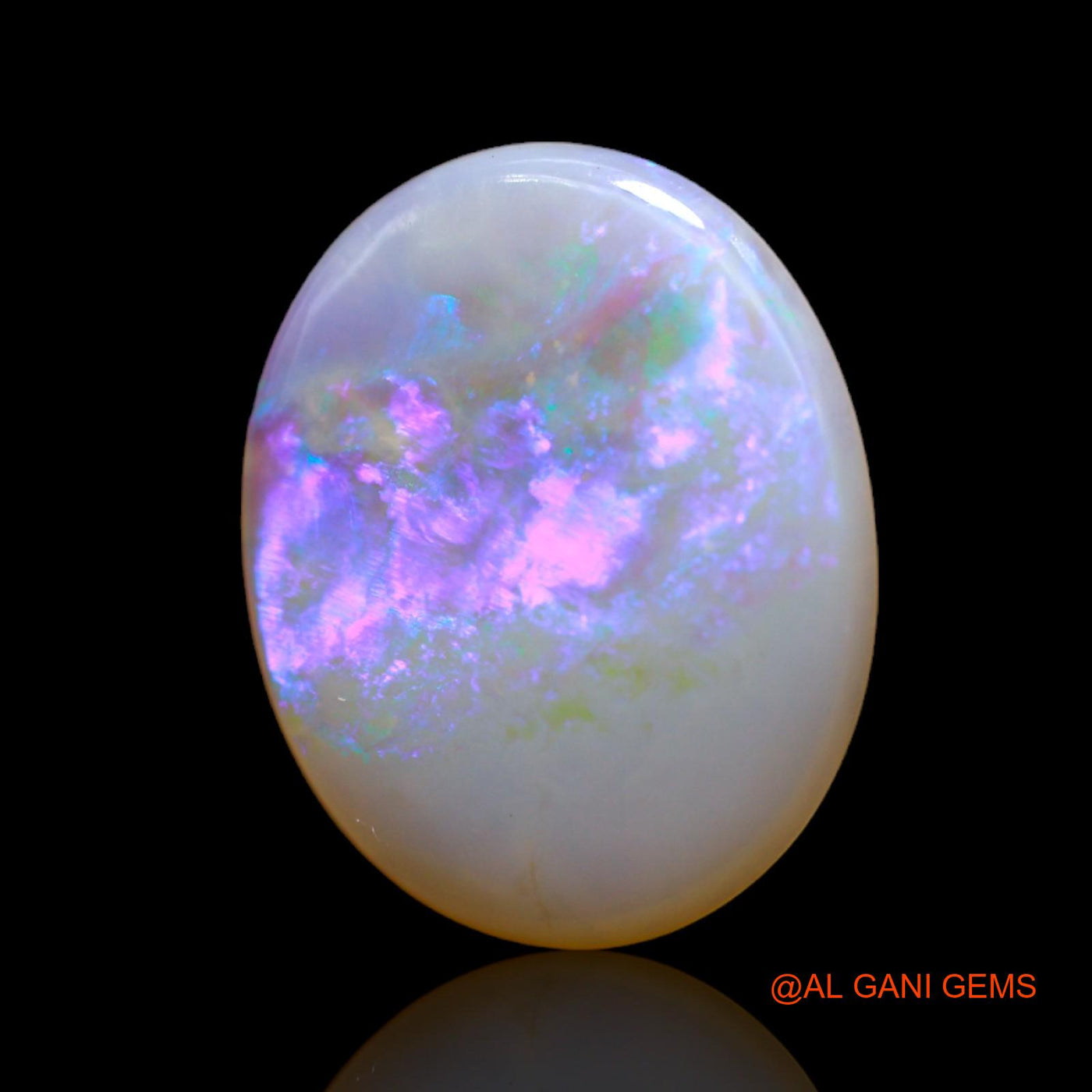 3.53 Cts Natural Australian Fire Opal Loose Gemstone Oval Cabochon 16x13x2 mm AB-698