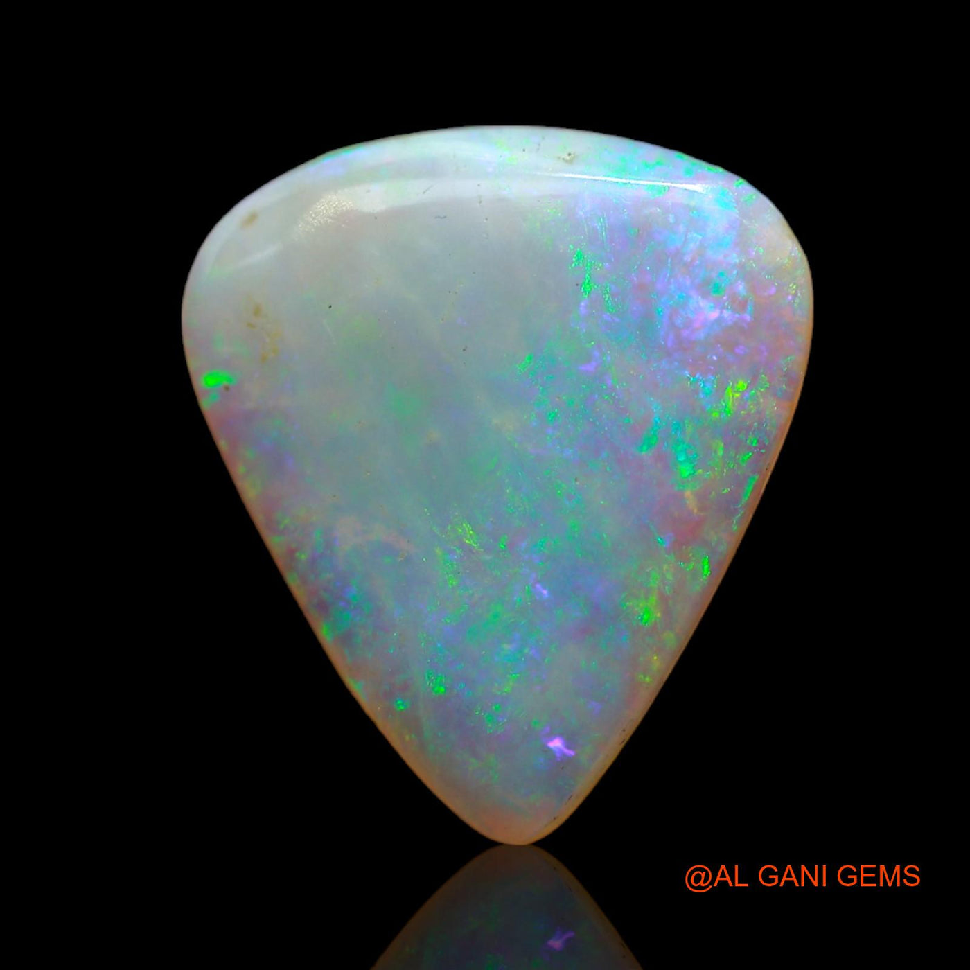 3.60 Cts Natural Australian Fire Opal Loose Gemstone Pear Cabochon 16x14x2 mm AB-699