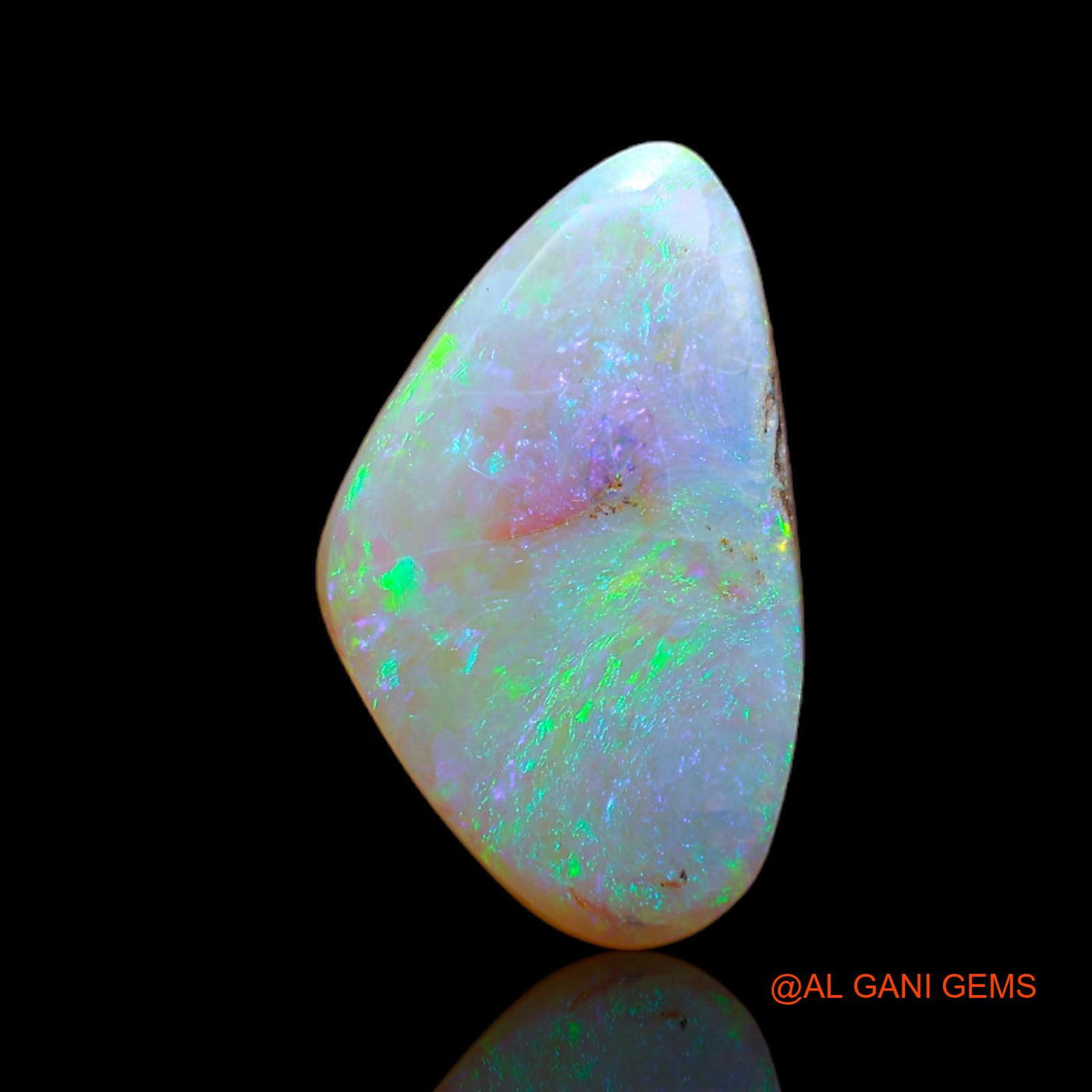 Natural Untreated Fire Opal Loose Gemstone Fancy Cabochon From Australia 4.00 Cts 18x11x3 mm AB-69
